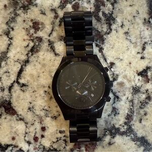 Sleek Black Michael Kors Watch